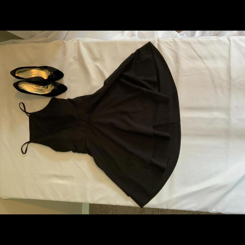 Francesca's NWT Lace Back Black Sleeveless Dress Fit and Flare Size Small